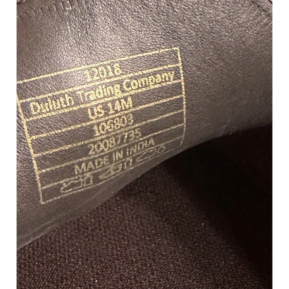 Duluth Trading Mens 12018 Bison Brown Leather Driving Moccasin Size 14 M Loafer